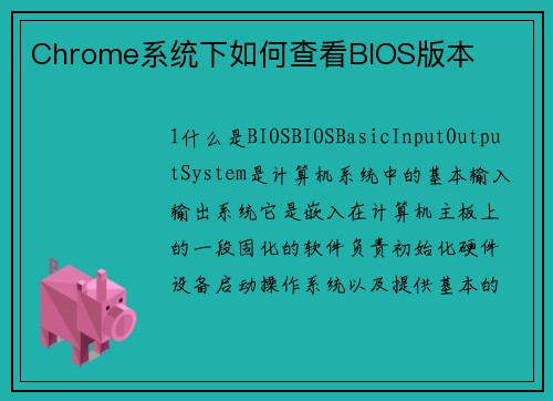 Chrome系统下如何查看BIOS版本